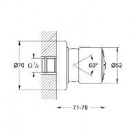 GROHE RELEXA DUCHA LATERAL